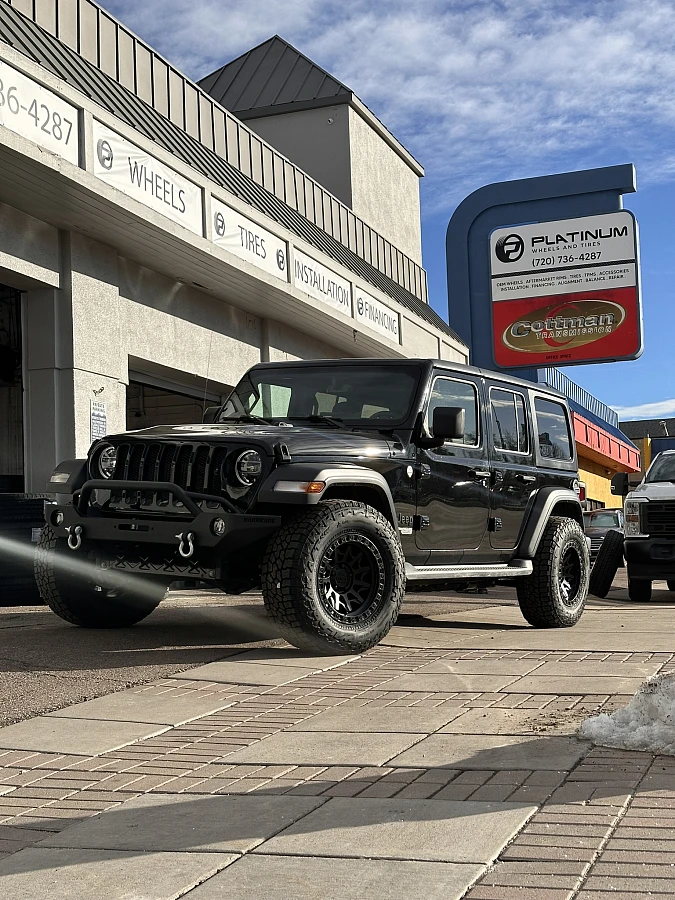 2025 Jeep Wrangler with Lock Off-Road Lunatic Black Rims