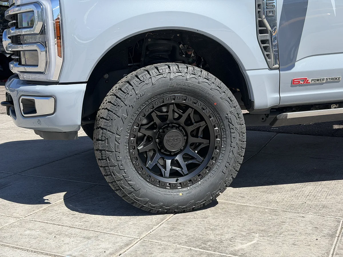2026 Ford F-350 Fitted with Black Lock Off-Road Lunatic Rims