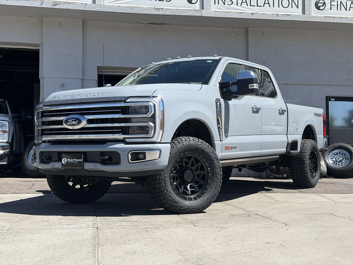 2026 Ford F-350 with Lock Off-Road Lunatic Black Wheels
