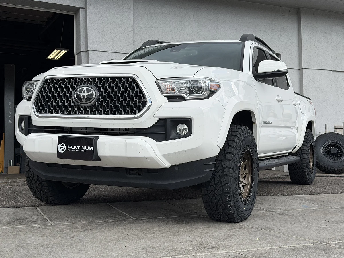 2023 Toyota Tacoma with Lock Off-Road Lunatic Bronze Wheels