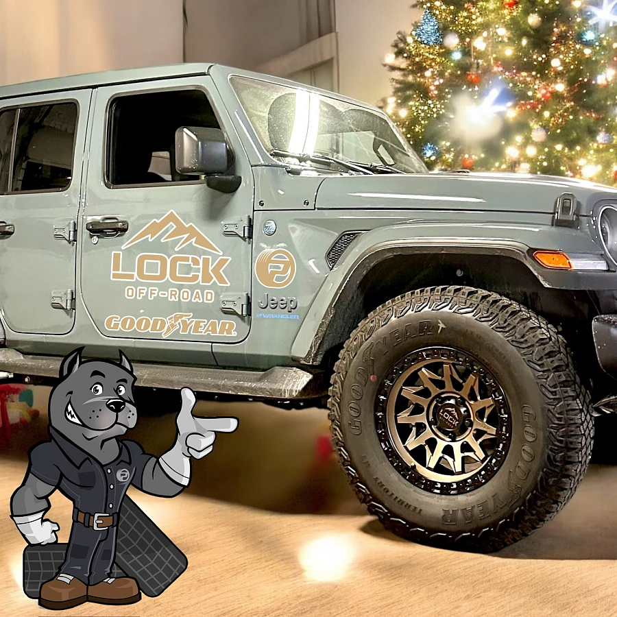 Lock Off-Road Bronze Lunatic Wheel on 2024 Jeep Wrangler