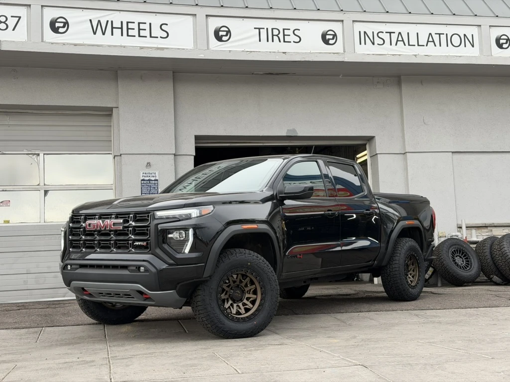 2026 GMC Canyon Fitted with Bronze Lock Off-Road Lunatic Rims