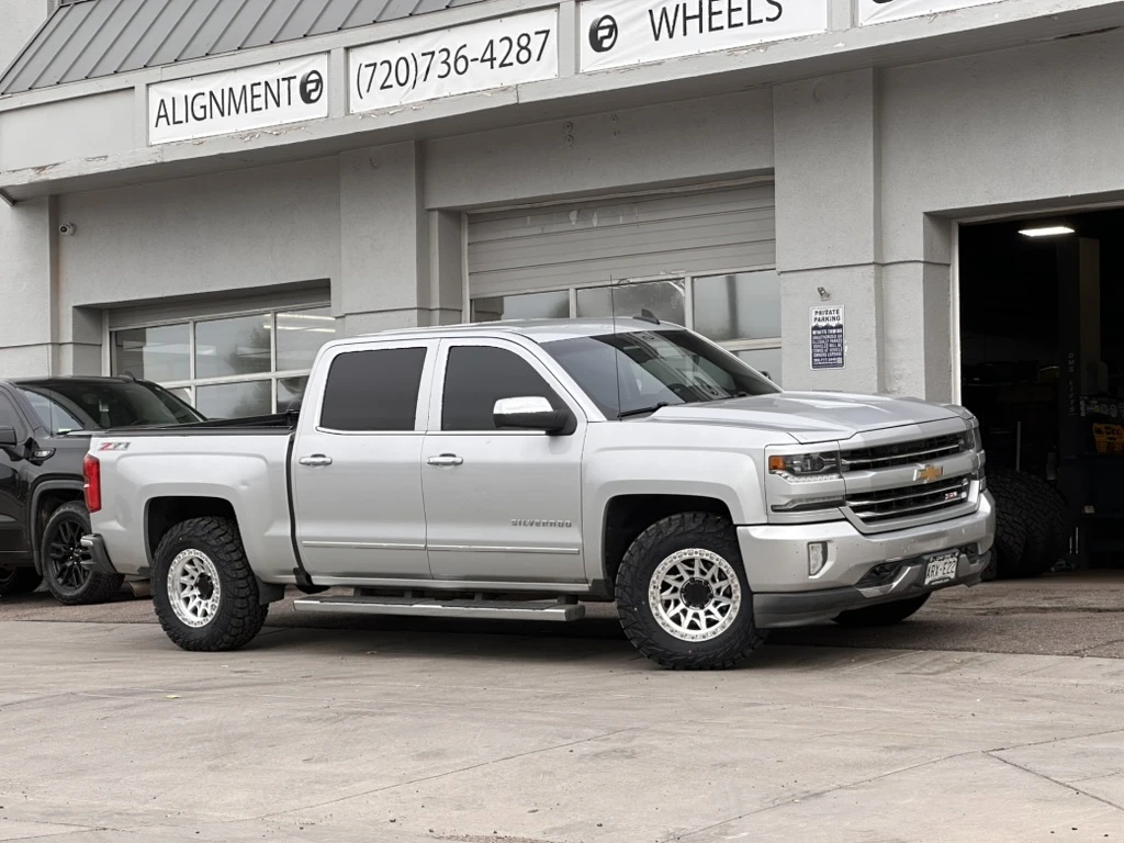 Polished Silver Lock Off-Road Lunatic Rim on 2018 Chevrolet Silverado 1500