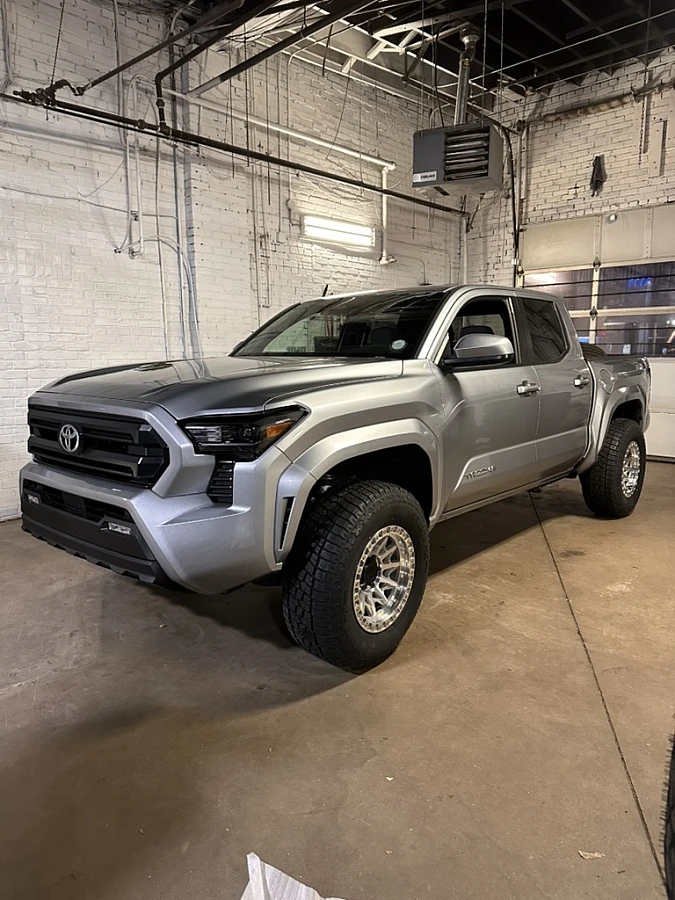 2025 Toyota Tacoma with Lock Off-Road Lunatic Polished Silver Rims