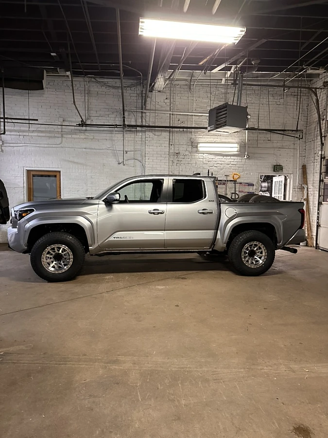 Lock Off-Road Lunatic Polished Silver on 2025 Toyota Tacoma