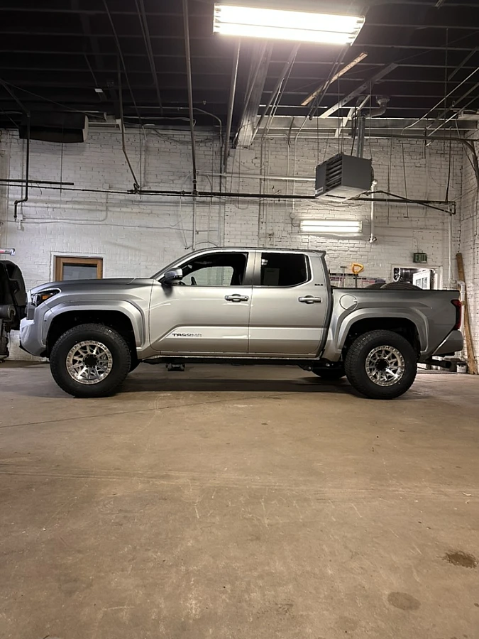 Polished Silver Lock Off-Road Lunatic on 2025 Toyota Tacoma