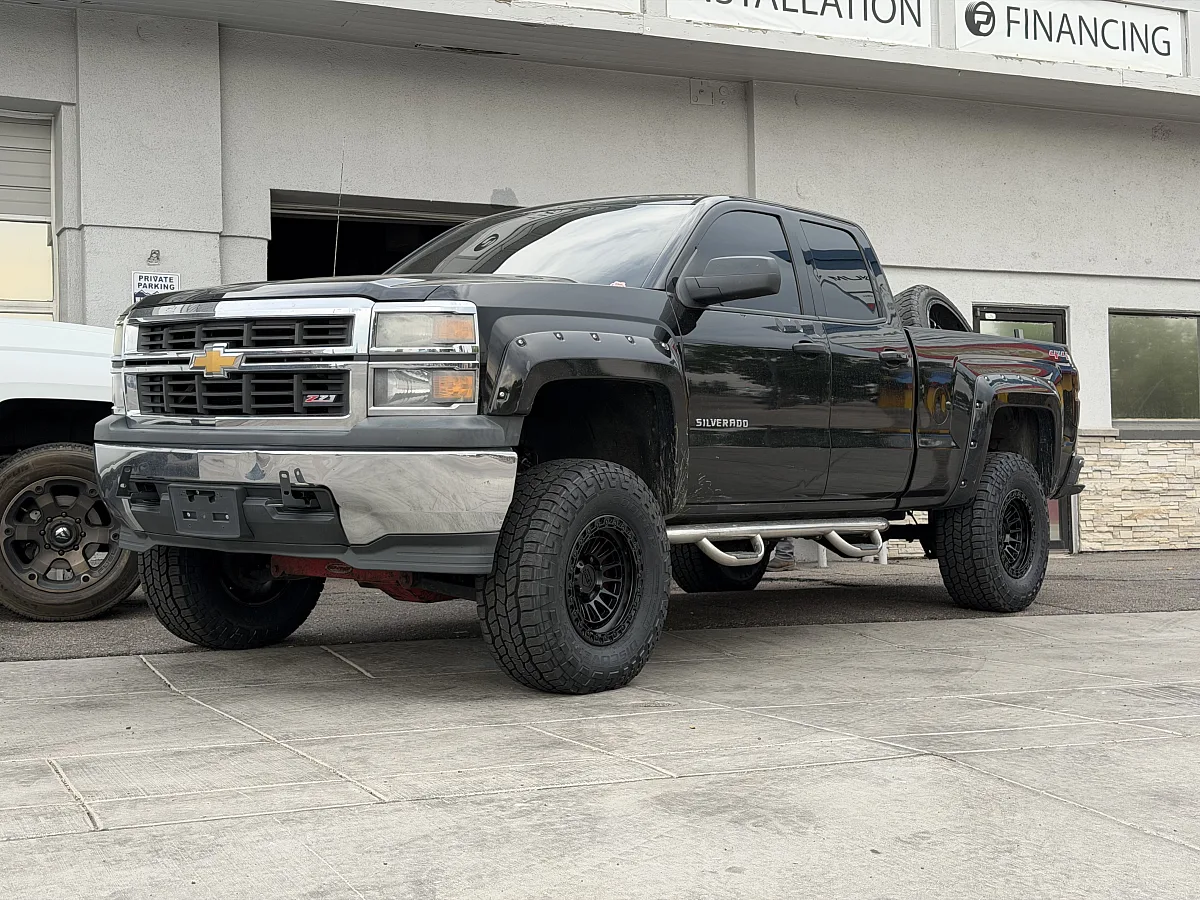 2016 Chevrolet Silverado 1500 with Black Lock Off-Road Mojave Rims
