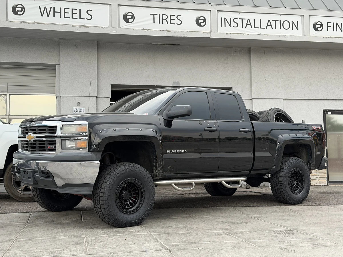 2016 Chevrolet Silverado 1500 with Lock Off-Road Mojave Black Rims