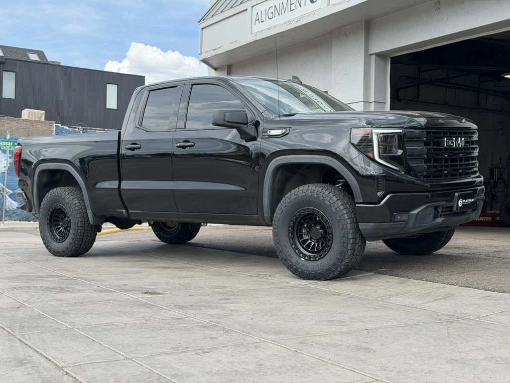 2025 GMC Sierra 1500 with Black Lock Off-Road Mojave Rims
