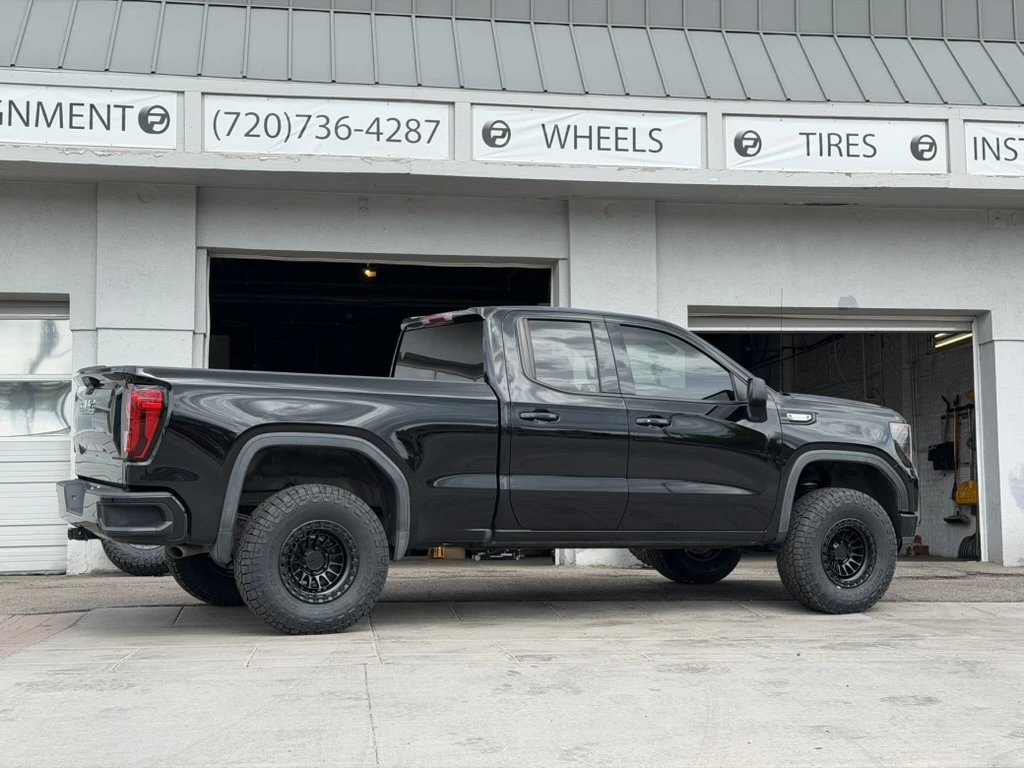 2025 GMC Sierra 1500 with Lock Off-Road Mojave Black Rims