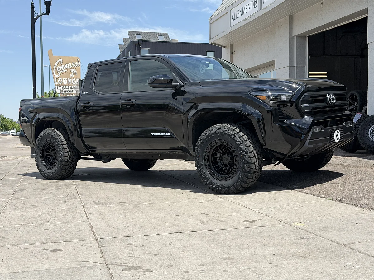 2026 Toyota Tacoma with Lock Off-Road Mojave Black Wheels