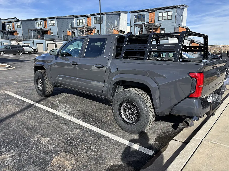 2024 Toyota Tacoma with Lock Off-Road Mojave Charcoal Rims