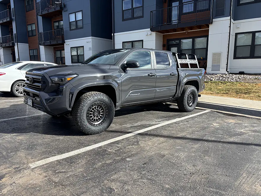 2024 Toyota Tacoma with Lock Off-Road Mojave Charcoal Wheels