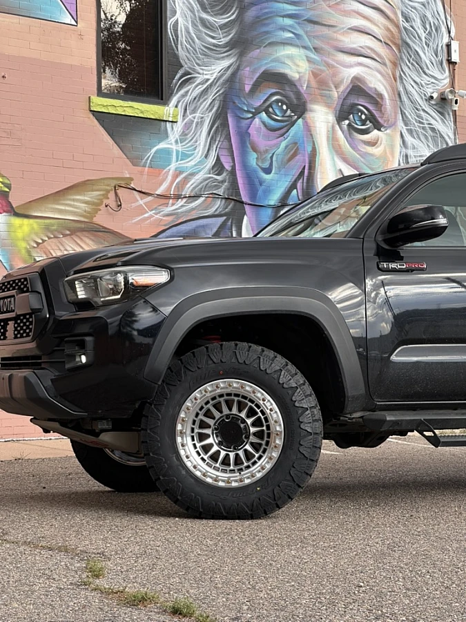 2023 Toyota Tacoma with Polished Lock Off-Road Mojave Rims