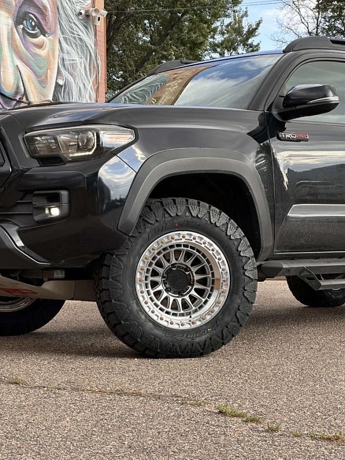 Lock Off-Road Mojave Polished Aftermarket Wheel on 2023 Toyota Tacoma