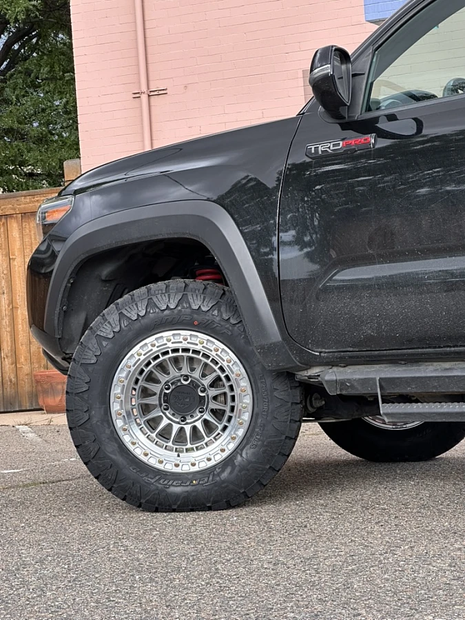 Lock Off-Road Polished Mojave Wheel on 2023 Toyota Tacoma