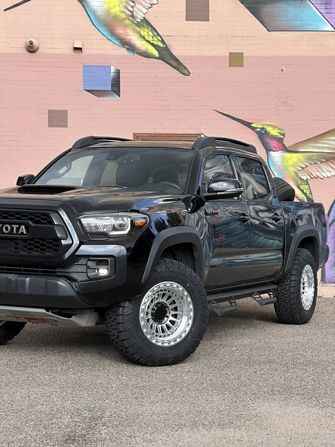 Polished Lock Off-Road Mojave Rim on 2023 Toyota Tacoma