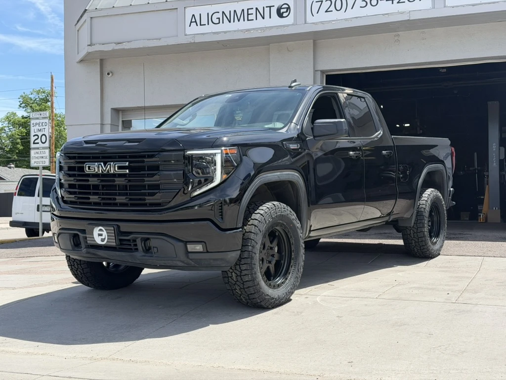 2025 GMC Sierra 1500 with Black Lock Off-Road Olympus Rims