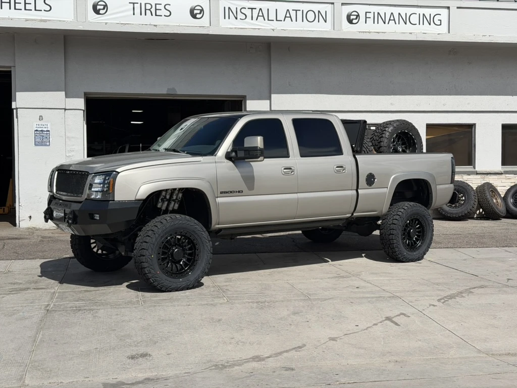 2003 Chevrolet Silverado 2500HD with Lock Off-Road Trail Matte Black Wheels