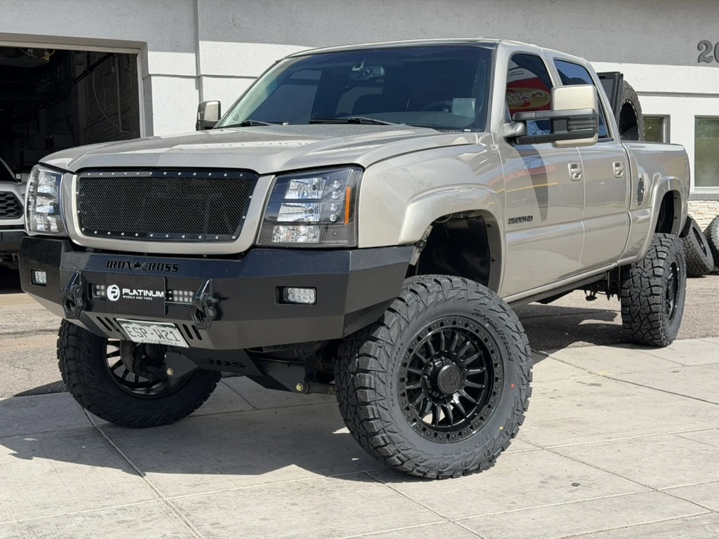 2003 Chevrolet Silverado 2500HD Lock Off-Road Trail Matte Black Custom Wheels