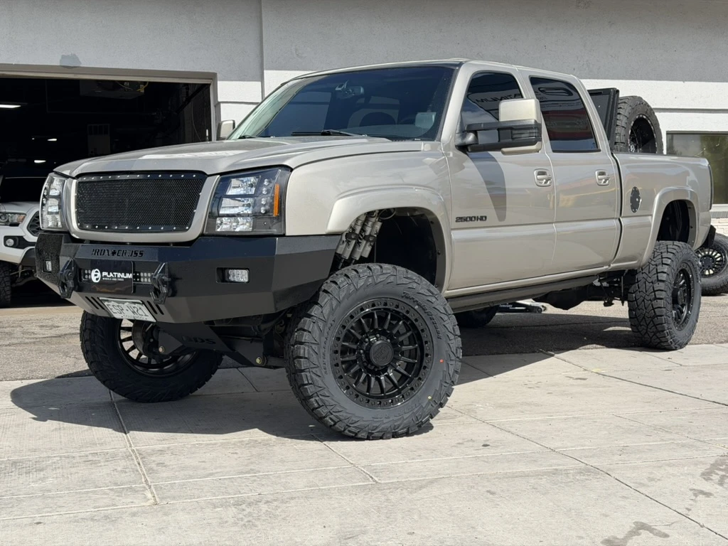 Lock Off-Road Trail Wheels in Matte Black for 2003 Chevrolet Silverado 2500HD