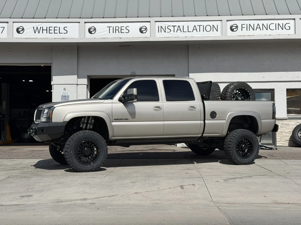 Matte Black Lock Off-Road Trail on 2003 Chevrolet Silverado 2500HD