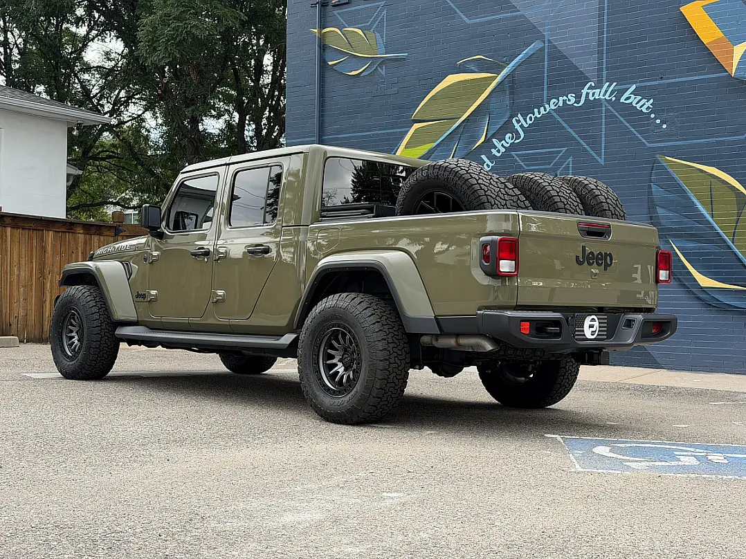 Lock Off-Road Trail Matte Gunmetal with Matte Black Ring Rim on 2026 Jeep Gladiator