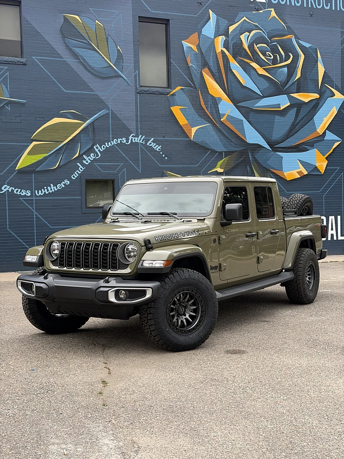Matte Gunmetal with Matte Black Ring Lock Off-Road Trail on 2026 Jeep Gladiator