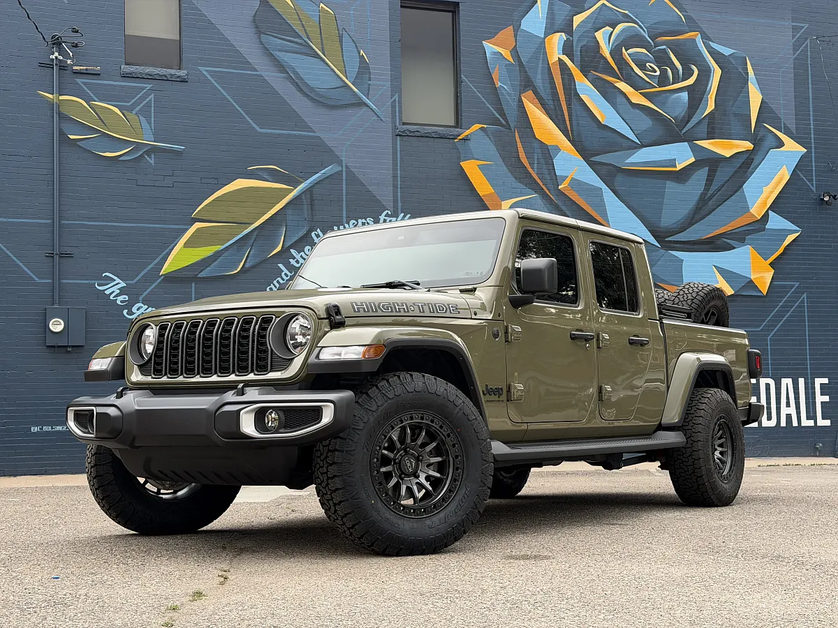 Matte Gunmetal with Matte Black Ring Lock Off-Road Trail Rim on 2026 Jeep Gladiator