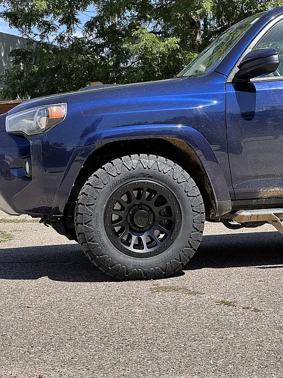 2022 Toyota 4Runner with Lock Off-Road Yosemite Black Wheels