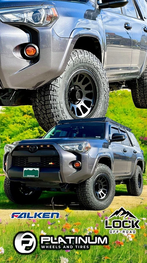 2023 Toyota 4Runner with Black Lock Off-Road Yosemite Rims