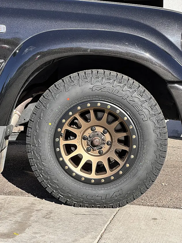Lock Off-Road Yosemite Bronze Aftermarket Wheel on 2000 Toyota Land Cruiser
