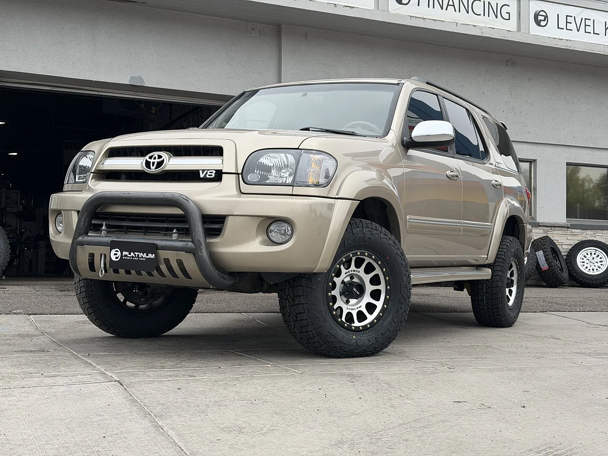 2006 Toyota Sequoia with Method MR305 Silver Wheels