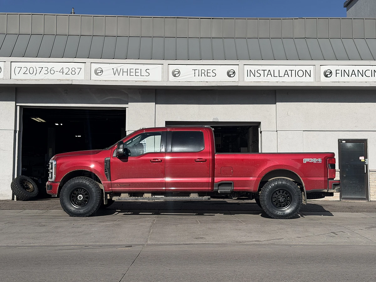 2020 Ford F-250 Equipped with Method MR704 Black