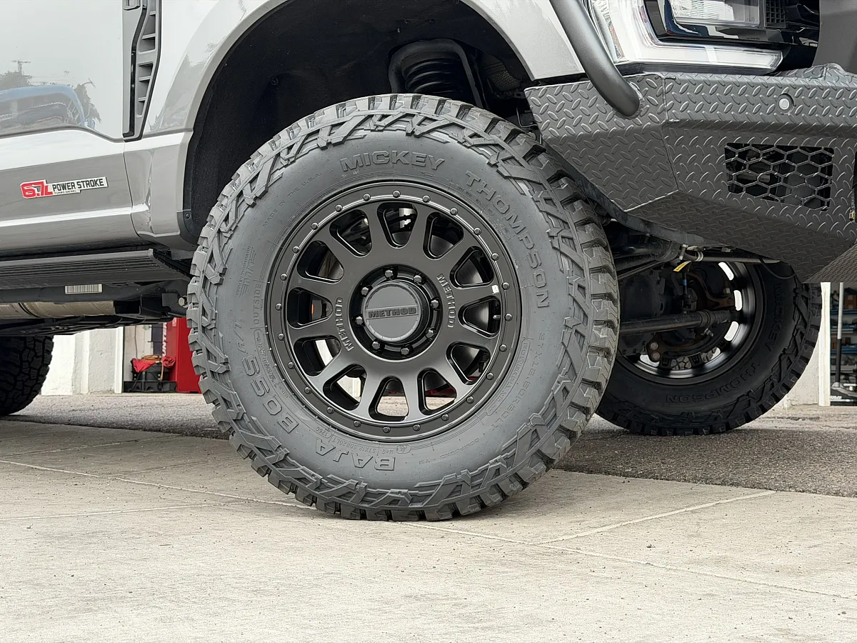 Black Wheels Method MR709 on 2025 Ford F-350