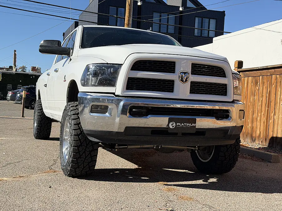 2015 RAM 2500 with Method MR709 Polished Silver Wheels