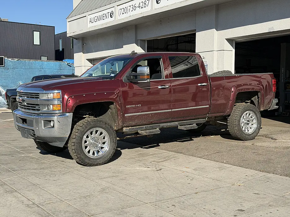 Method MR709 Polished Silver Rim on 2016 Chevrolet Silverado 3500HD