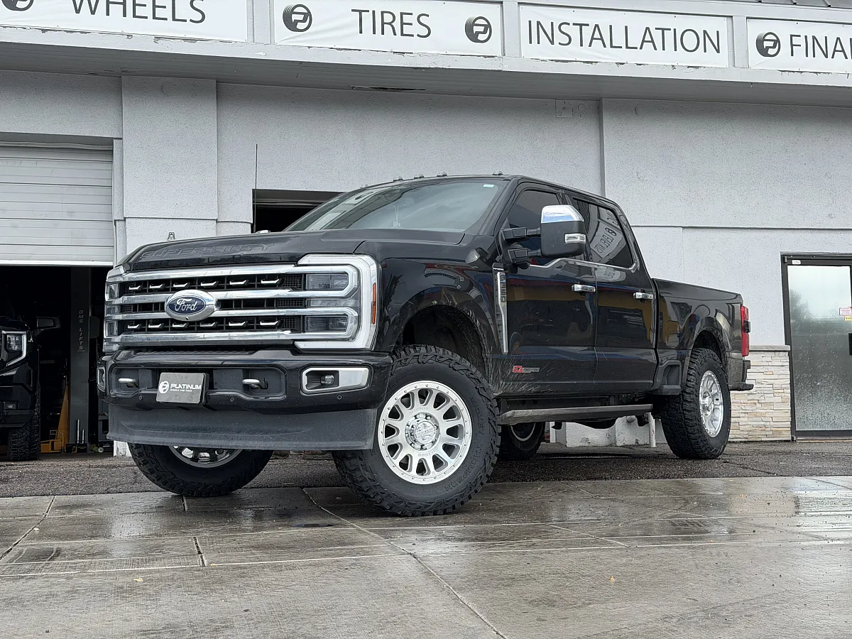 2024 Ford F-350 Equipped with Method MR709 Polished Silver