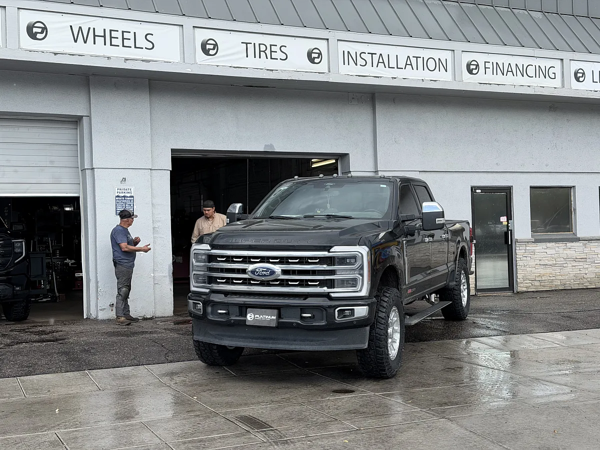 Method MR709 Polished Silver Aftermarket Wheel on 2024 Ford F-350