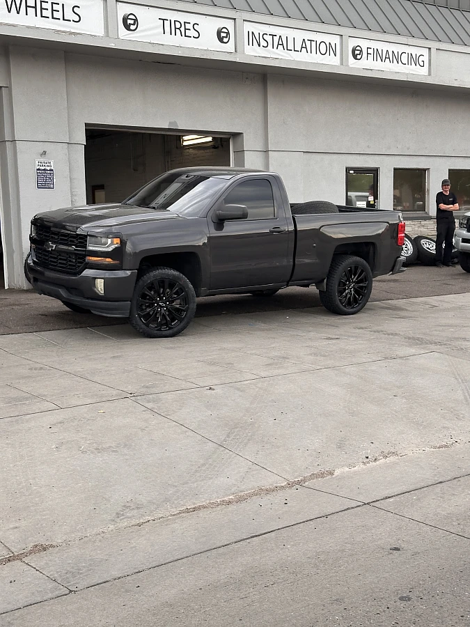 Black Replica Wheels 22" Denali 1107 on 2015 Chevrolet Silverado 1500
