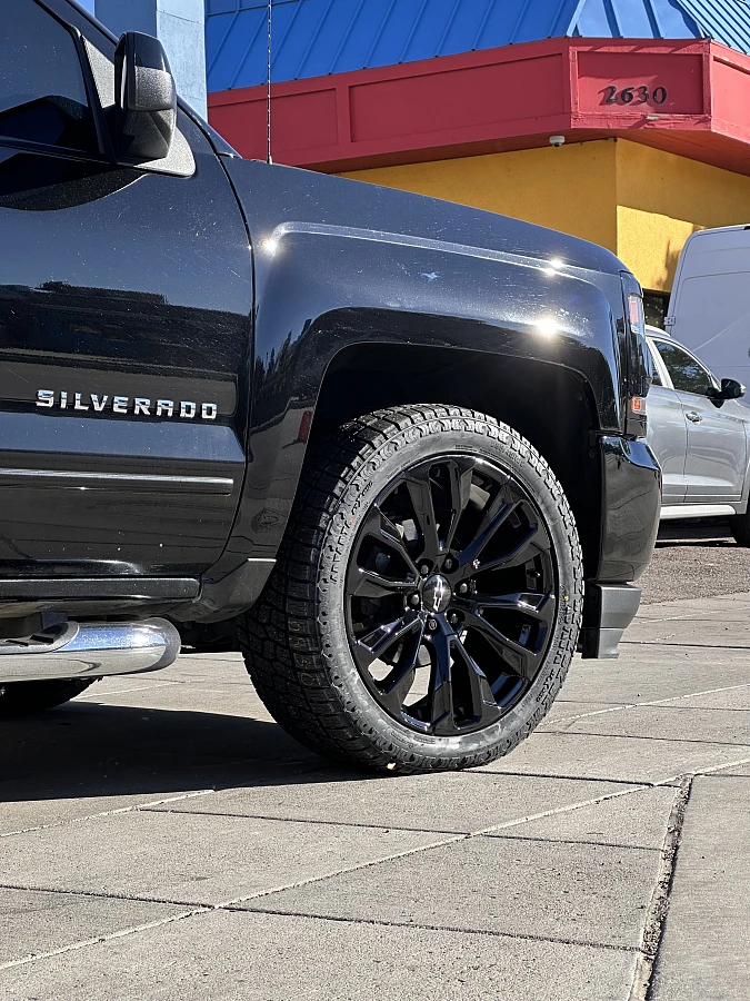Black Replica Wheels 22" Denali 1107 on 2016 Chevrolet Silverado 1500