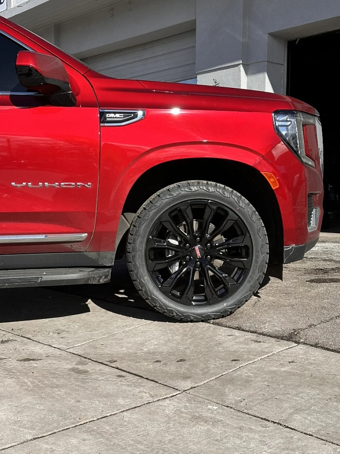 2023 GMC Yukon with Replica Wheels 22" Denali 1107 Black Rims
