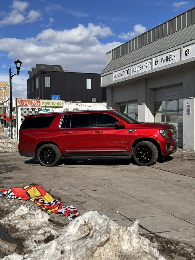 2023 GMC Yukon Replica Wheels 22" Denali 1107 Black Wheel