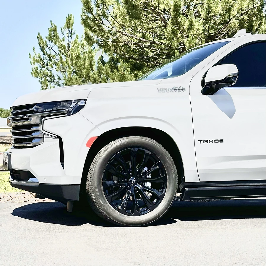 Black Replica Wheels 22" Denali 1107 on 2024 Chevrolet Tahoe