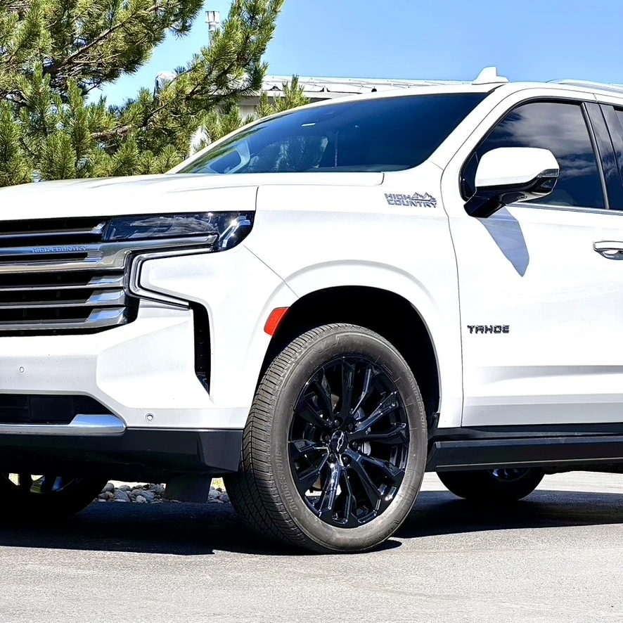 Replica Wheels Black 22" Denali 1107 Wheel on 2024 Chevrolet Tahoe