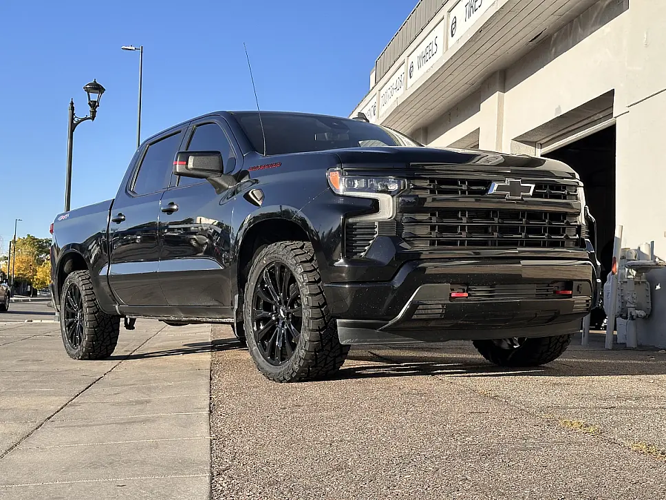 Replica Wheels Black 22" Denali 1107 Wheel on 2025 Chevrolet Silverado 1500