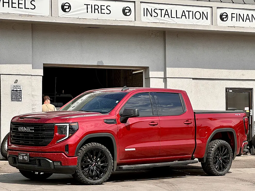 Replica Wheels 22" Denali 1107 Black Aftermarket Wheel on 2025 GMC Sierra 1500