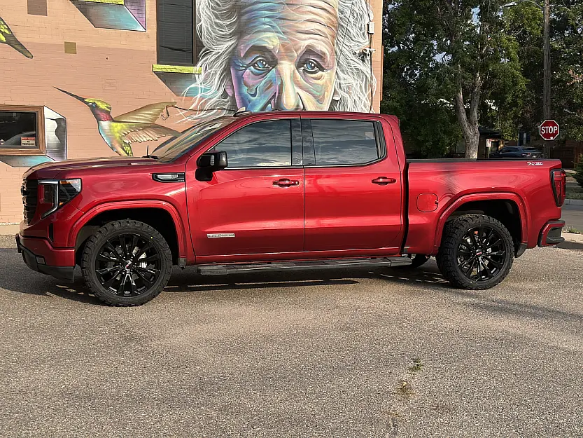 2026 GMC Sierra 1500 with Replica Wheels 22" Denali 1107 Black Wheels