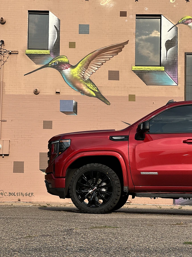 Replica Wheels 22" Denali 1107 Black Rim on 2026 GMC Sierra 1500
