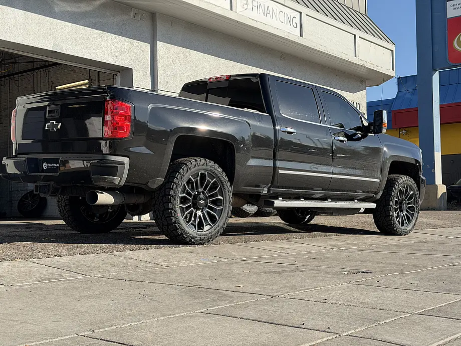 Replica Wheels Black and Milled 22" High Country 8x180mm Style 1140 Wheel on 2016 Chevrolet Silverado 2500HD